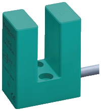 Pepperl&plus;Fuchs Inductive Proximity Plastic Slot Sensor; 15mm Slot Width; 10-30VDC; NO; PNP; 2m Potted Cable